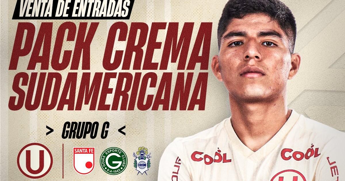 Universitario puso a la venta el 'Pack Crema' para los partidos de la Sudamericana