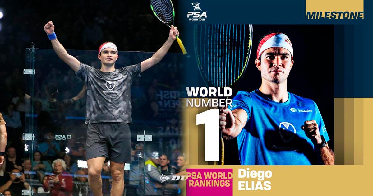 ¡Arriba Perú! Diego Elías oficialmente apareció como N°1 del mundo