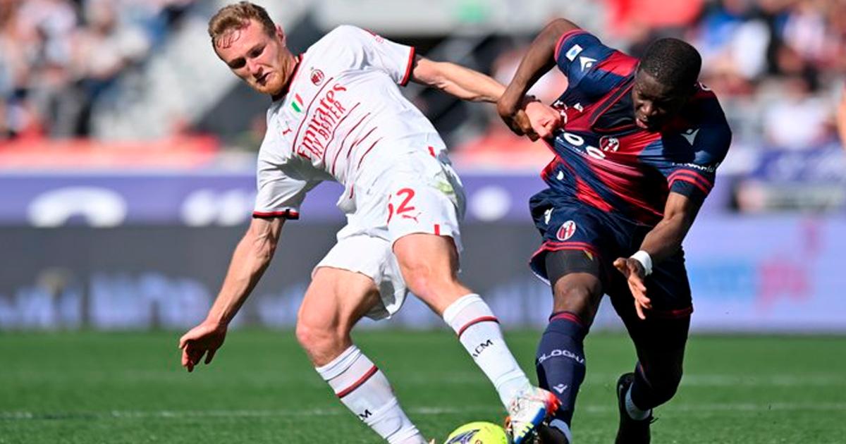 AC Milan solo pudo rescatar un punto ante Bologna de visita