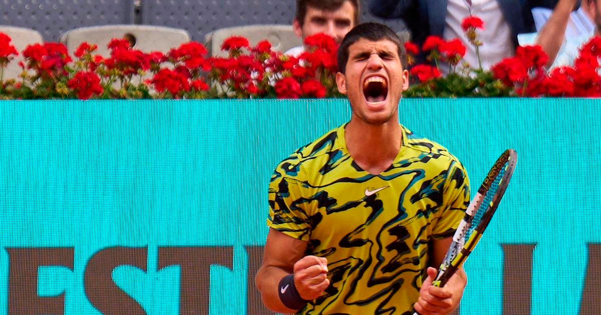 Carlos Alcaraz sufrió, pero pasó a octavos del Masters 1000 de Madrid