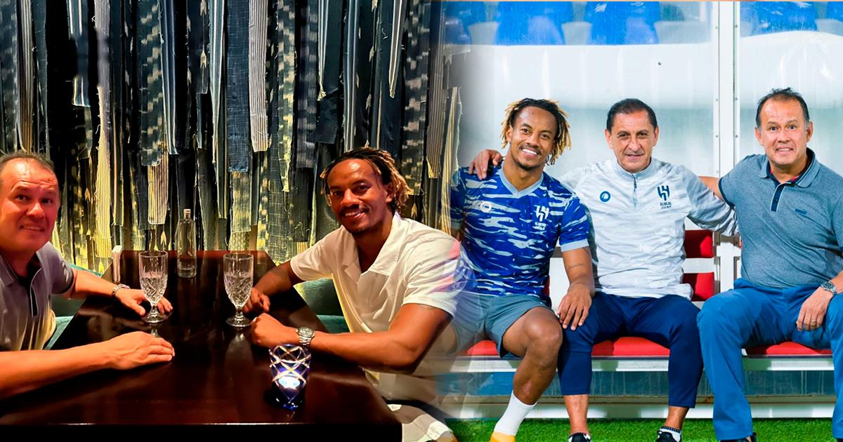 Juan Reynoso se reunió con André Carrillo en Arabia Saudita
