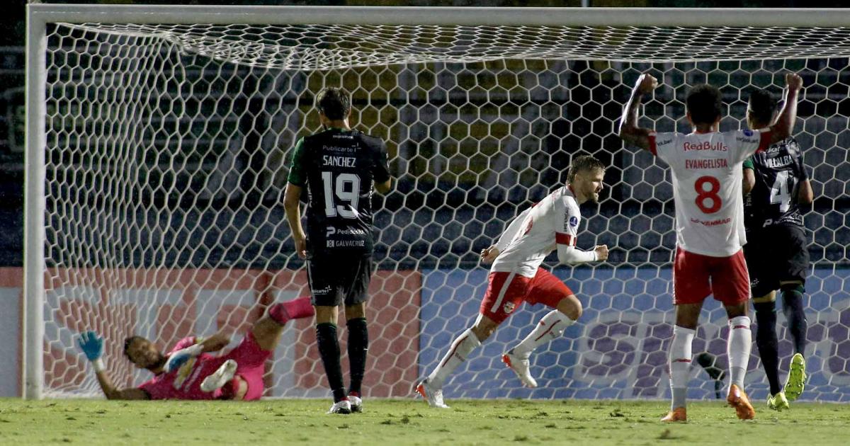 ¡Tremenda paliza! Bragantino goleó 5-0 a Oriente Petrolero por Copa Sudamericana