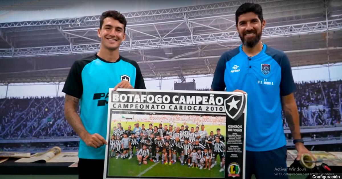 (VIDEO) Abreu se reencontró con su hijo en la sede del Botafogo