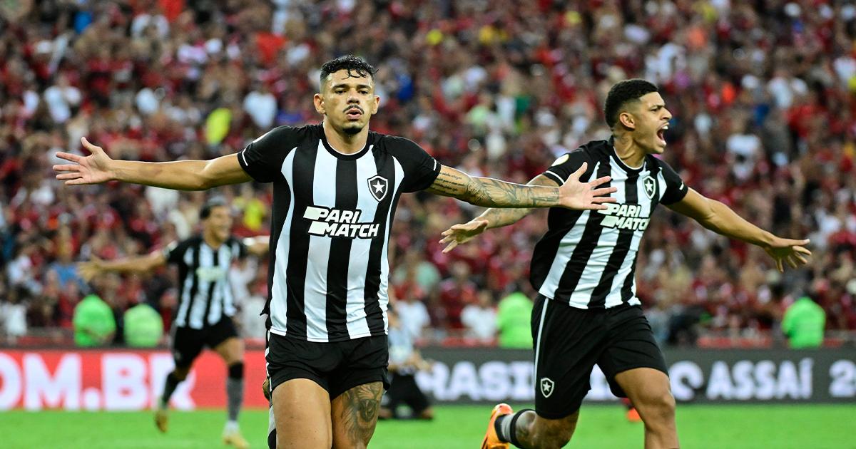Botafogo venció a Flamengo y lidera en solitario el Brasileirao