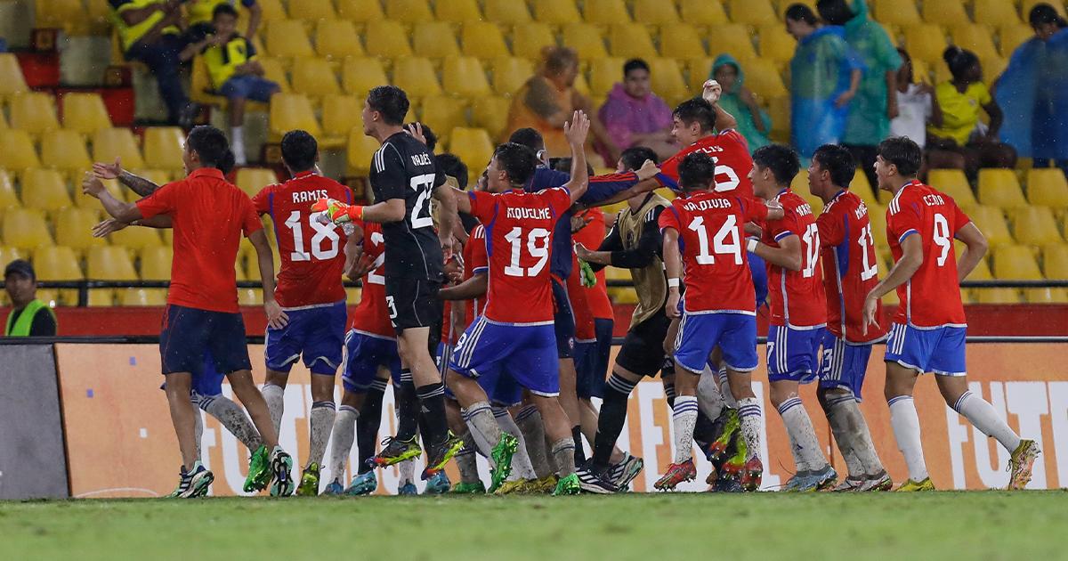 Chile venció 2-0 a Colombia por el Sudamericano Sub 17