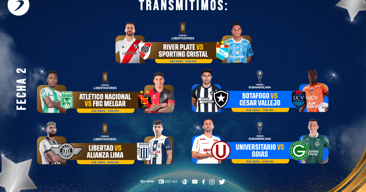 ¡Vive los partidos por Libertadores y Sudamericana al puro estilo de Ovación!
