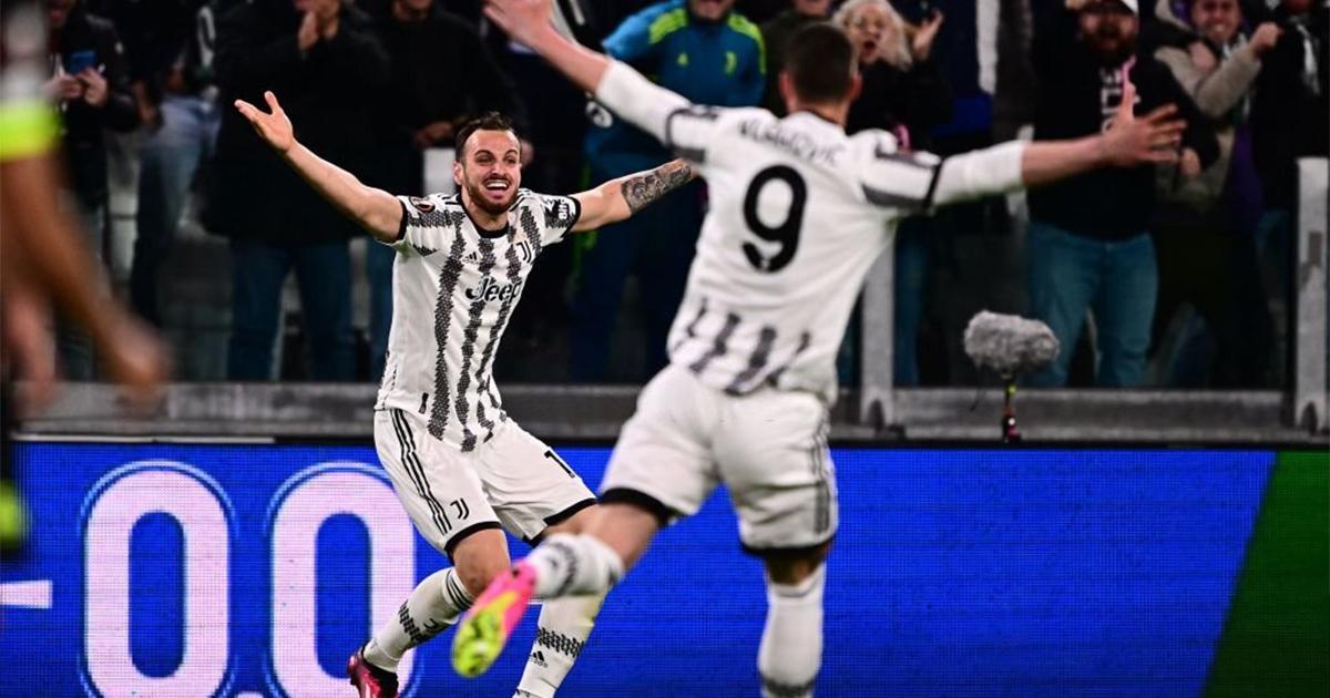 (VIDEO) Juventus pegó primero ante Sporting Lisboa en cuartos de la Europa League