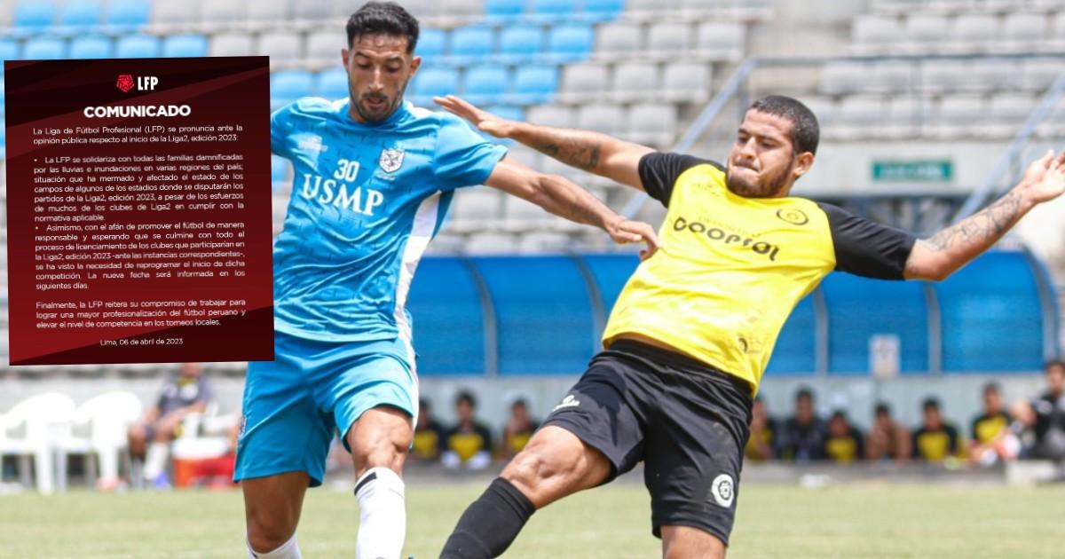 Liga 2 no iniciará este fin de semana como estaba programado