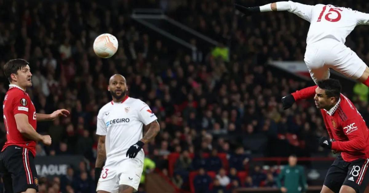 Manchester United igualó 2-2 con Sevilla por la ida de la Europa League 