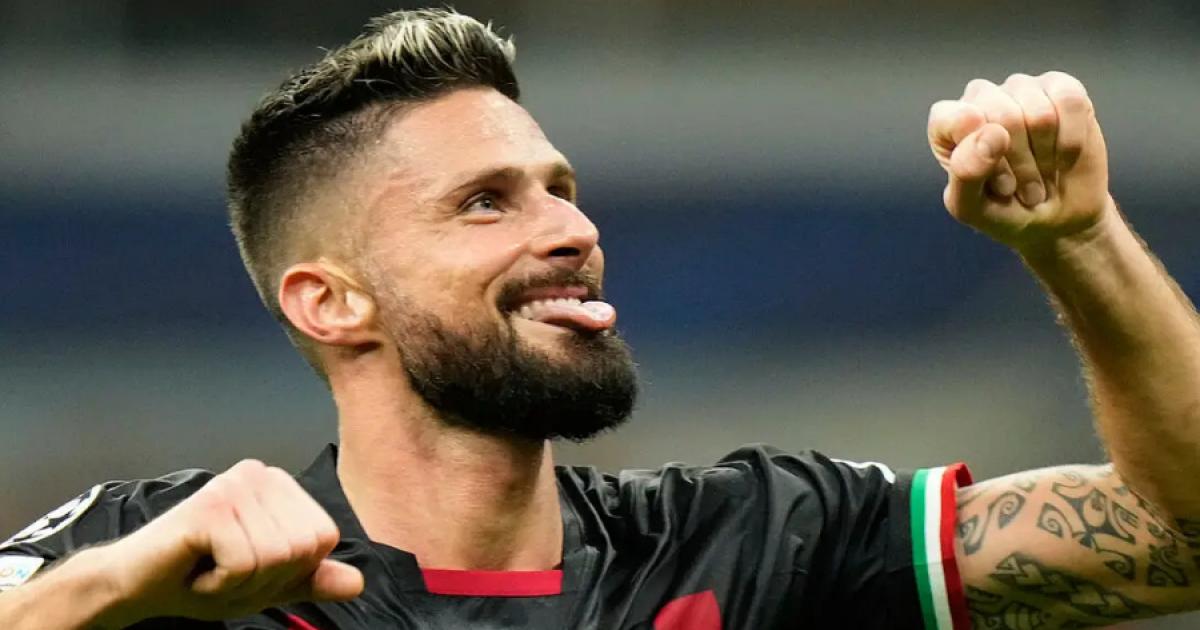 El significativo récord de Olivier Giroud en el choque del Napoli con Milan 