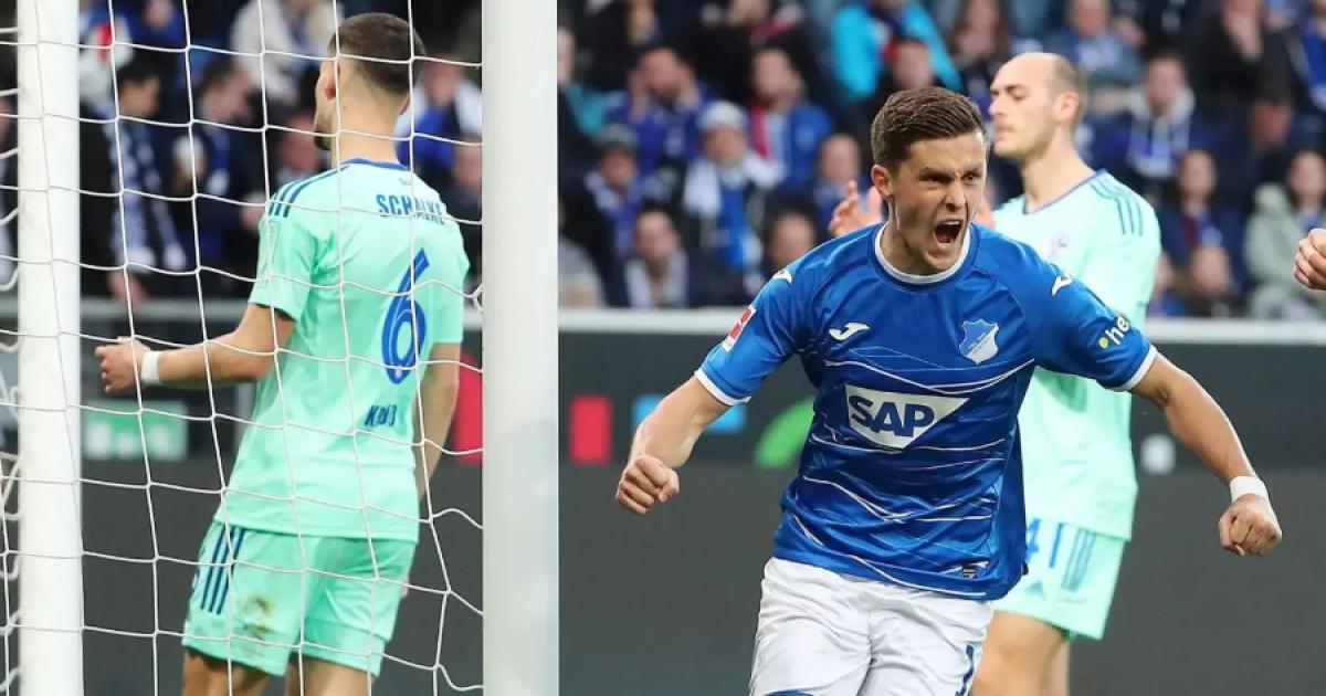 Shalke 04 cayó por 2-0 Hoffenheim y es el colero absoluto de la Bundesliga