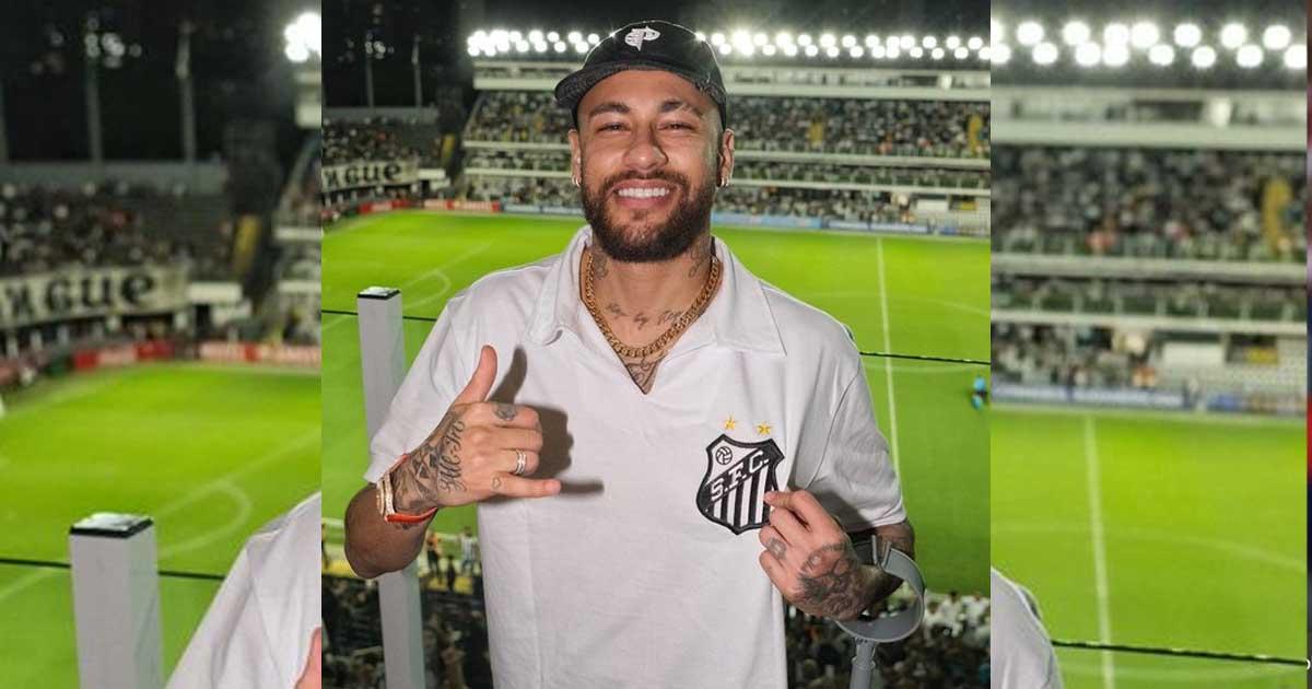 Neymar Jr. fue el invitado de lujo en el Santos vs Audax Italiano