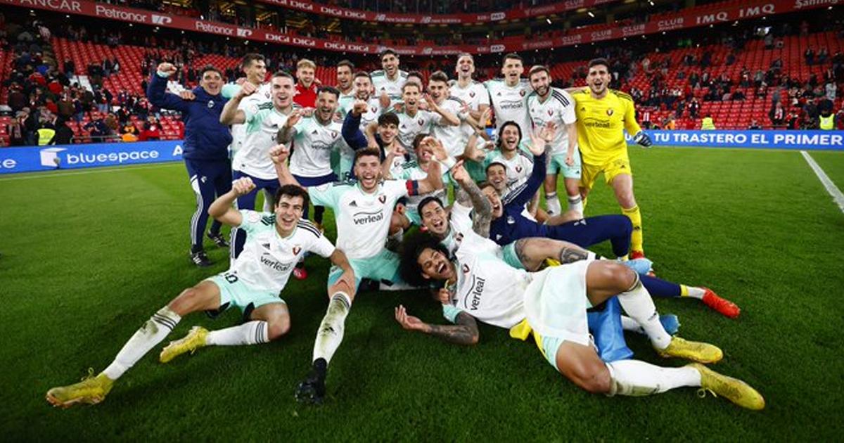 Osasuna derrotó a Athletic Club y clasificó a la final de la Copa del Rey