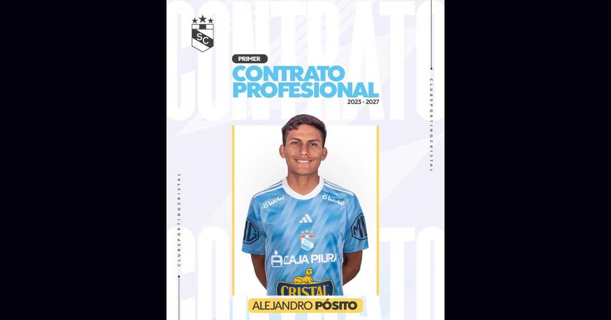 Alejandro Pósito firmo contrato profesional con Cristal