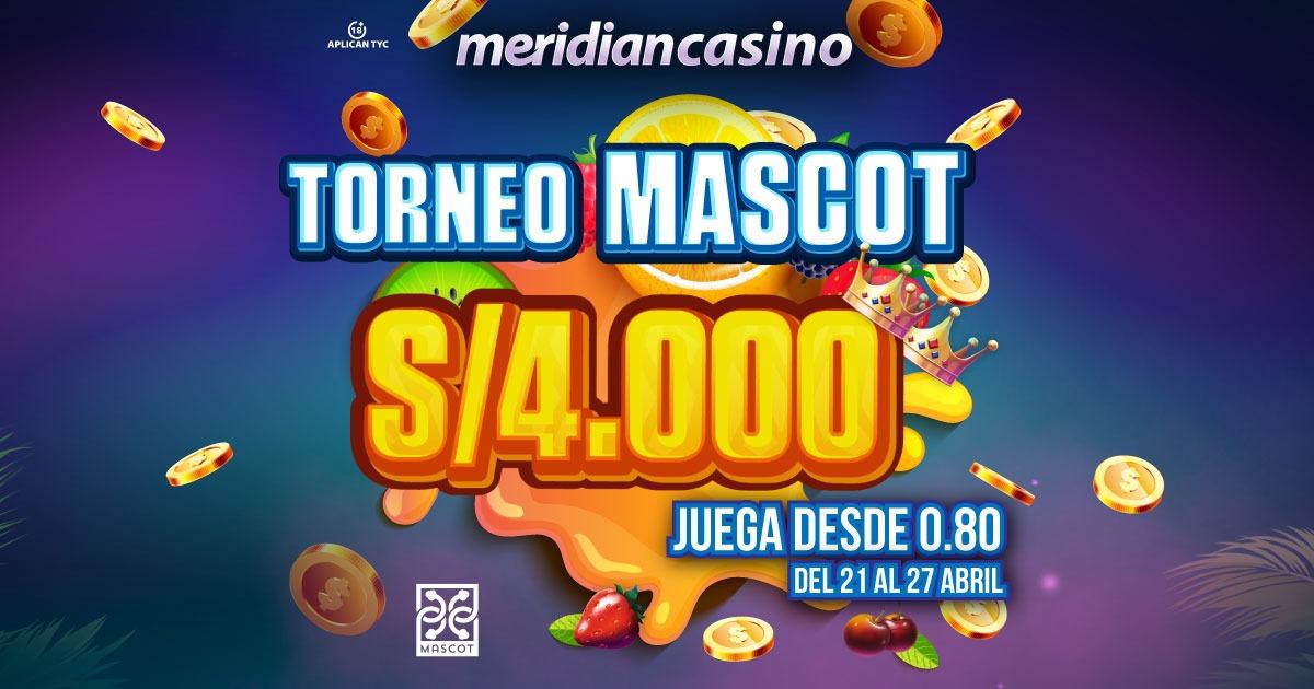 Torneo Mascot: ¡Participa en Meridian Casino y gana dinero en efectivo!
