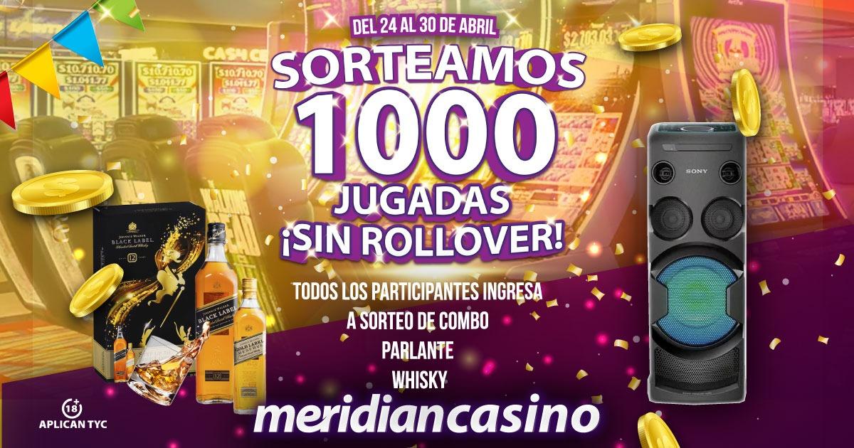 Sorteamos 100 jugadas sin rollover: ¡Meridian Casino te premia con increíbles regalos!