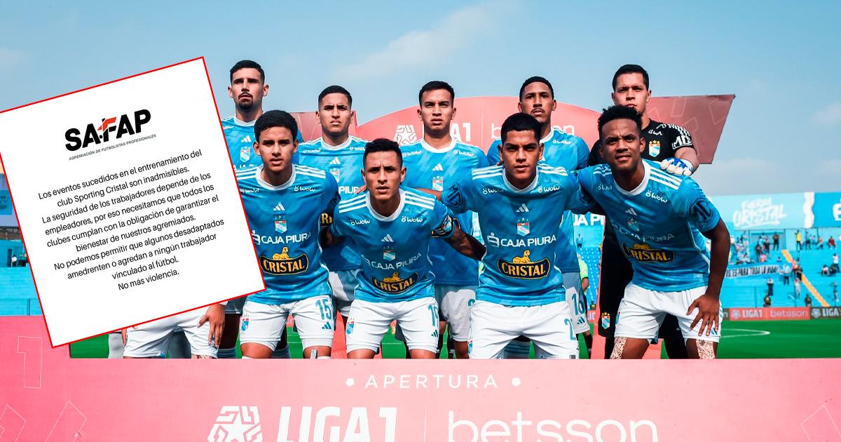 SAFAP emitió comunicado tras agresión a jugadores de Sporting Cristal en el Nacional