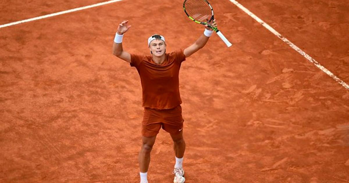 Golpe en Italia: Rune eliminó a Djokovic en Masters 1000 de Roma