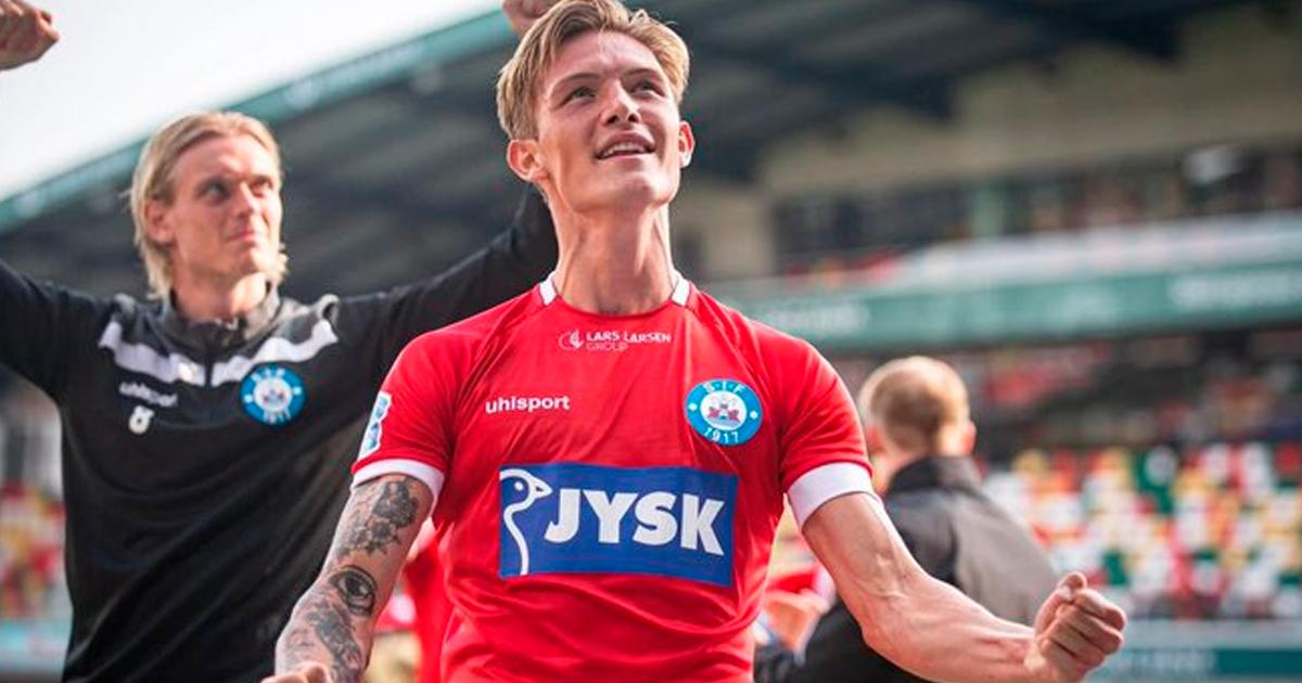 Oliver Sonne jugó los 90 minutos en el triunfo del Silkeborg IF de visita 