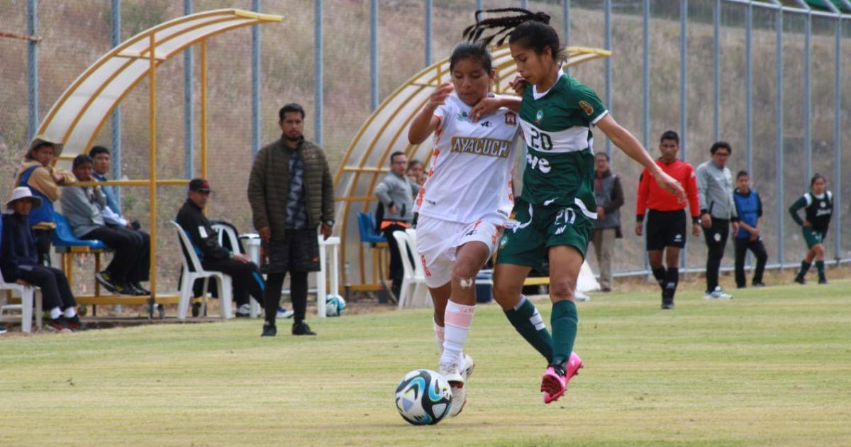 Ayacucho FC igualó ante Defensores del Ilucán en la Liga Femenina