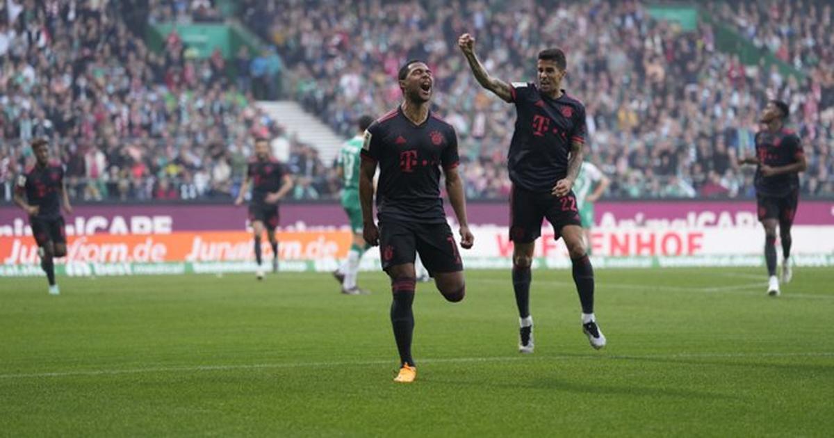 Bayern Múnich venció al Bremen y sigue puntero de la Bundesliga