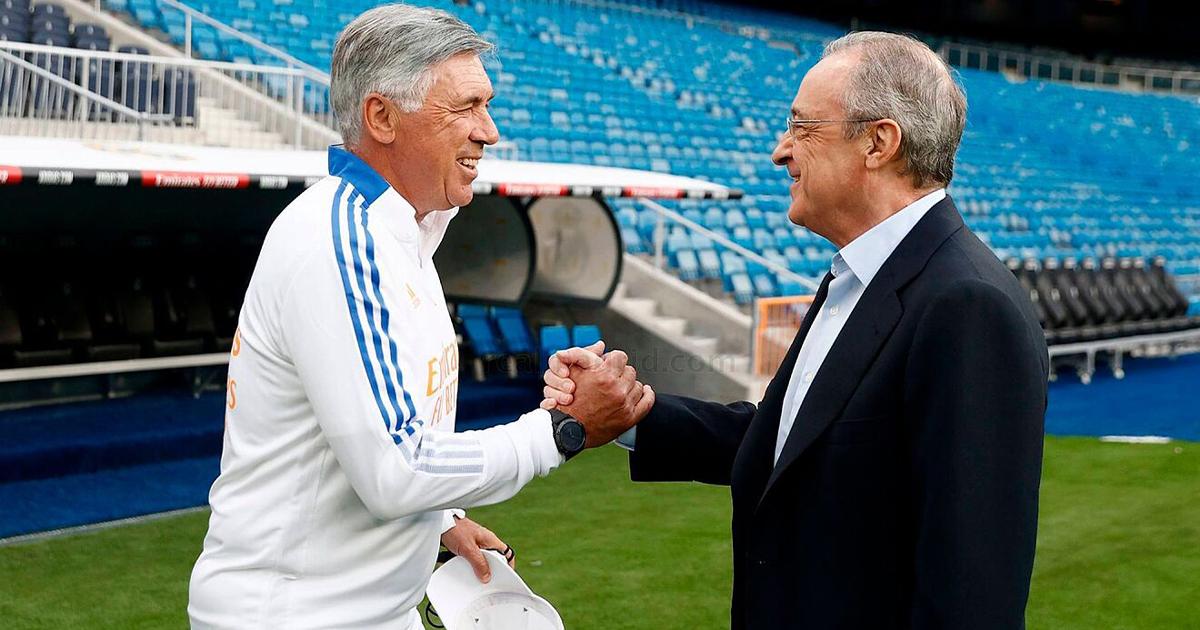 Se queda: Florentino Pérez le renovó la confianza a Carlo Ancelotti