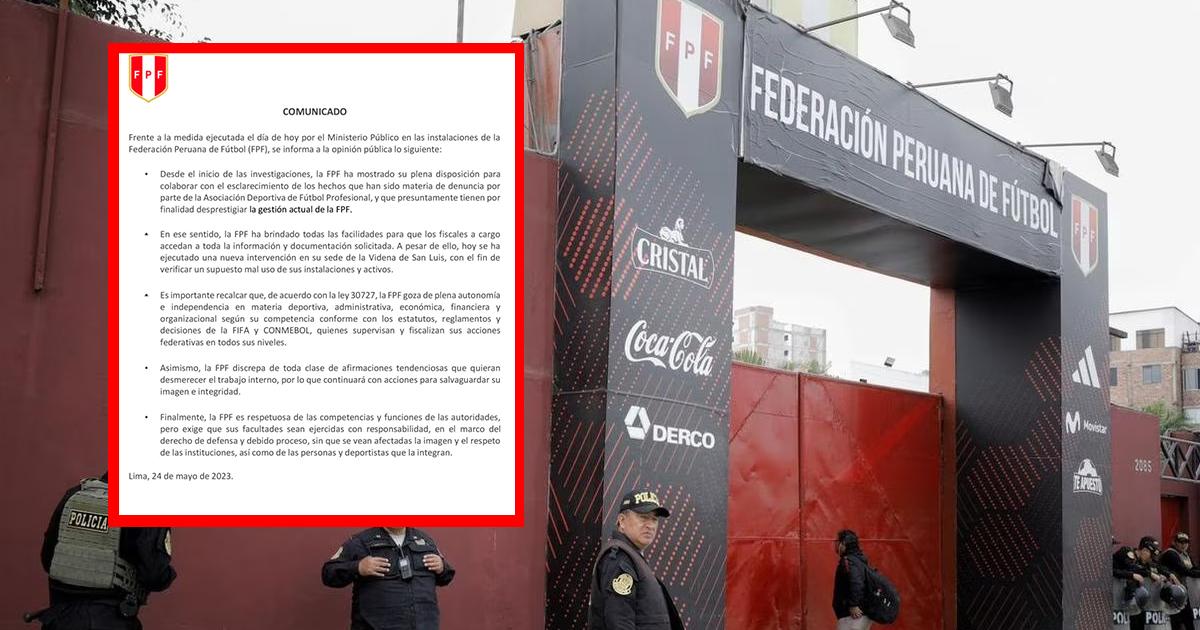 FPF Se Pronunció Tras Segundo Allanamiento A La Videna | Ovación ...