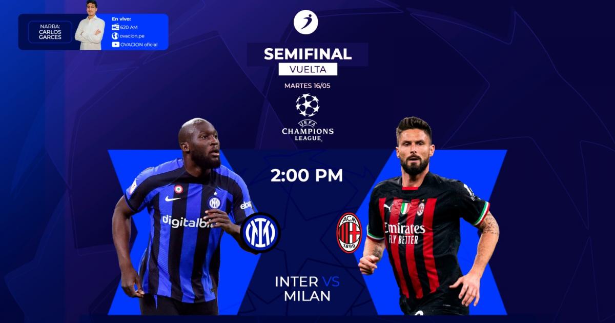 ¡Vive el Inter de Milan vs. AC Milan por la Champions al estilo de Ovación!