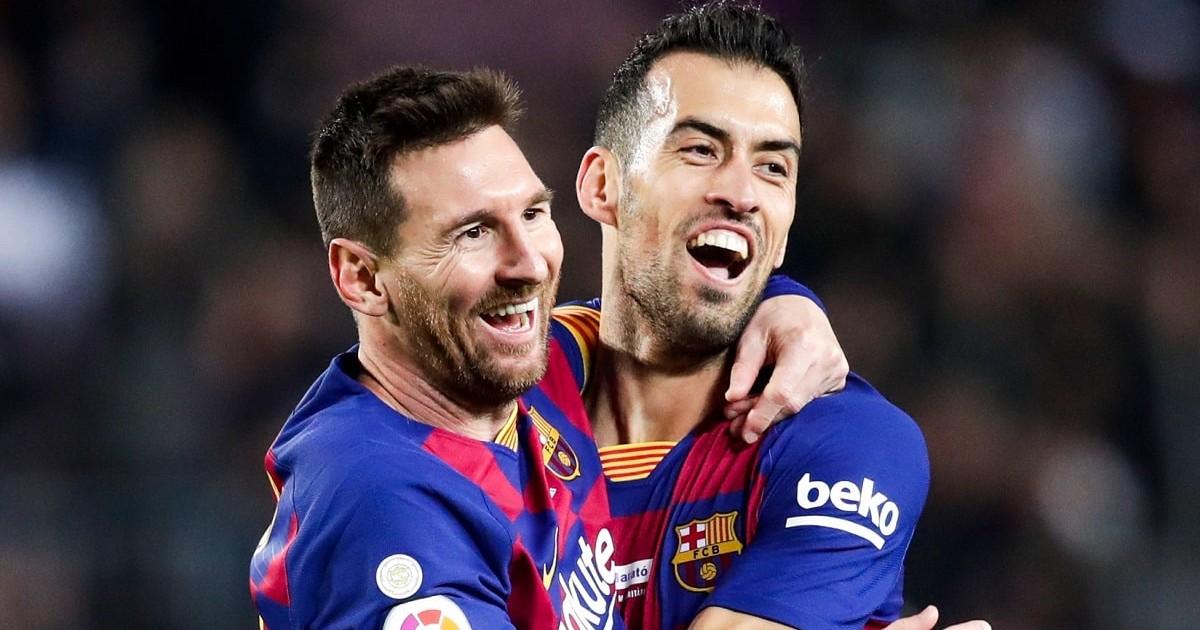 Messi a Busquets: "En la cancha siempre con el 5 pero como jugador y como persona eres un 10"