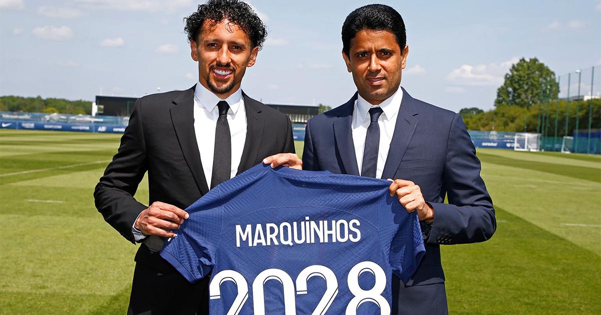 Marquinhos renovó su contrato con el PSG hasta el 2028