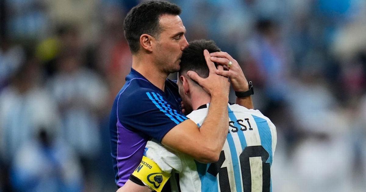 Scaloni sobre el título en Qatar 2022: "Tener a Messi es la receta mágica"
