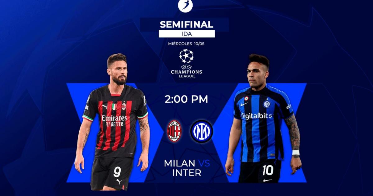 ¡Vive el AC Milan vs. Inter de Milan por la Champions al estilo de Ovación!
