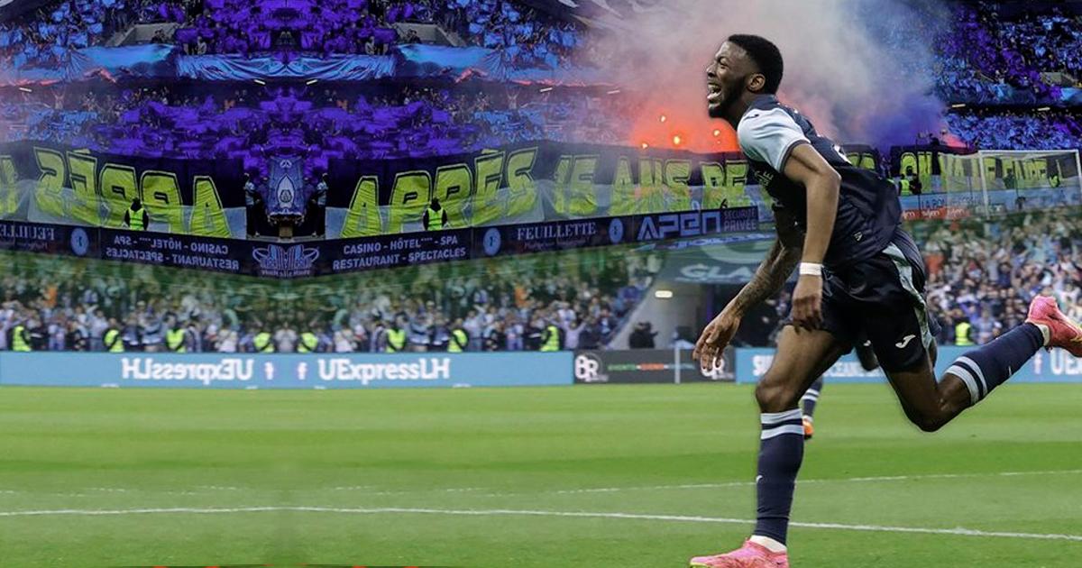 (VIDEO) ¡Fiesta total! Le Havre ascendió a Ligue 1 e hinchas invadieron gramado de juego