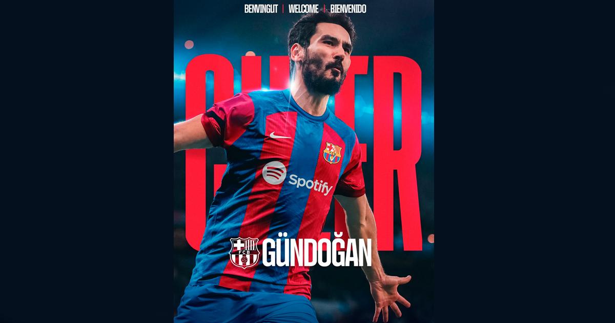 ¡Es Oficial! Ilkay Gündogan es nuevo jugador del FC Barcelona hasta 2025