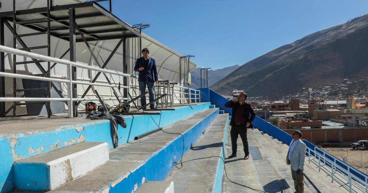 (FOTOS) Se intensifican trabajos para que el VAR esté presente en Estadio Unión Tarma