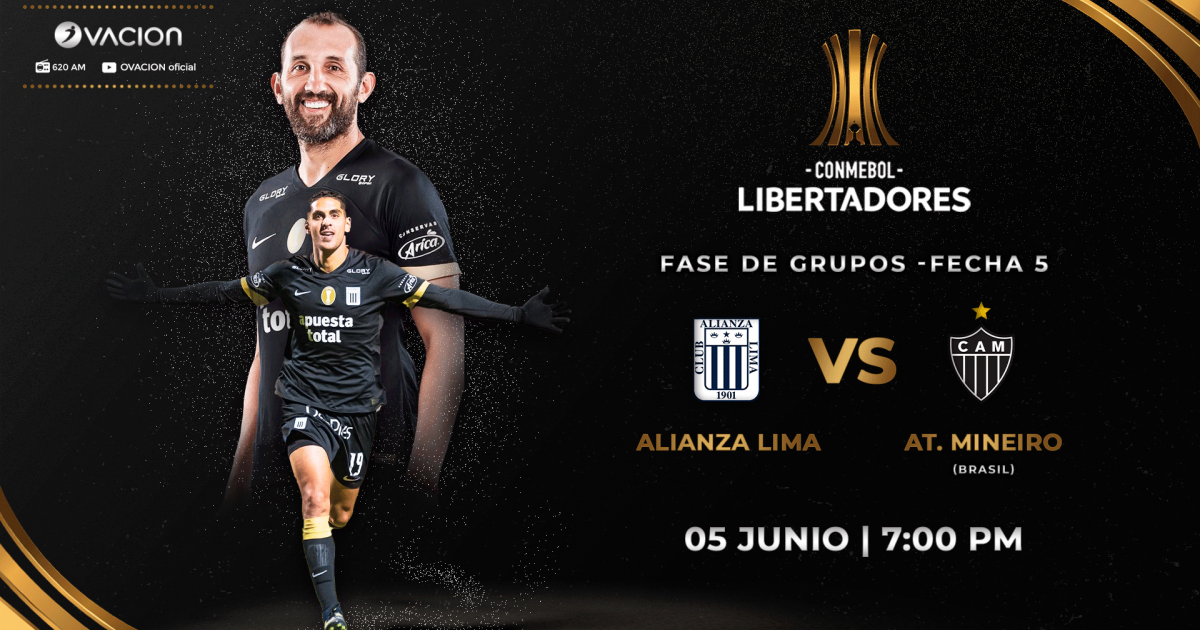 ¡Vive el Alianza Lima vs. Atl. Mineiro por la Libertadores al estilo de Ovación!