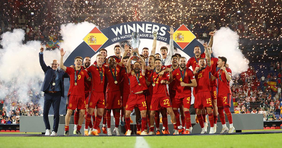 (FOTOS) España venció en penales a Croacia y es el campeón de la Nations League