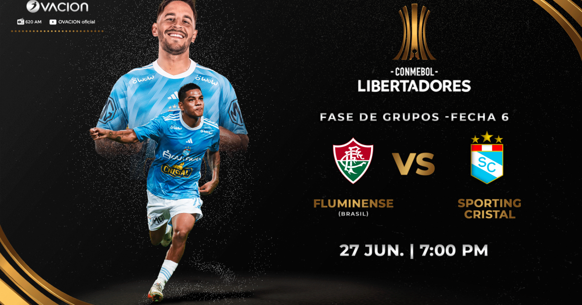 ¡Vive el Fluminense vs. Cristal por Copa Libertadores al mejor estilo de Ovación!
