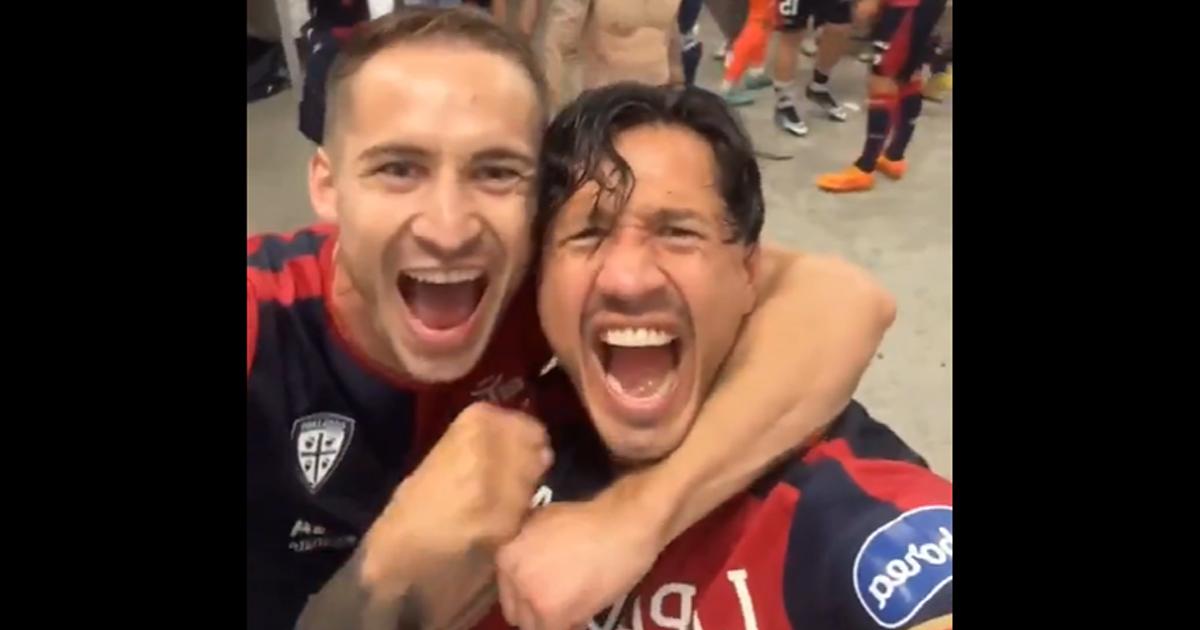 (VIDEO) Así fue el festejo de Lapadula tras ascender a la Serie A con Cagliari
