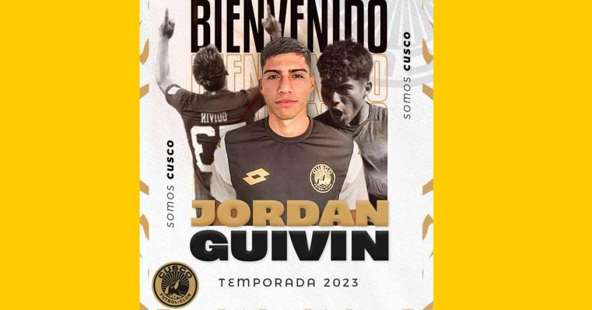 Jordan Guivin fue anunciado como nuevo refuerzo de Cusco FC para el Clausura