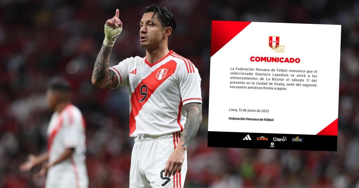 Lapadula se unirá a la selección el sábado, no estará ante Corea