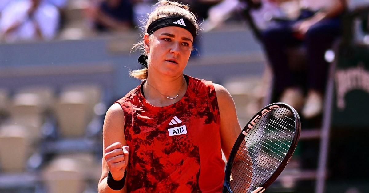 Muchova eliminó a Sabalenka en Roland Garros