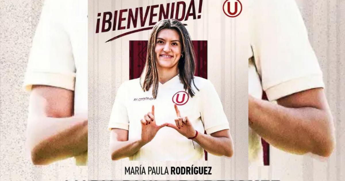 María Paula Rodríguez fue presentada como nueva jugadora de Universitario vóley