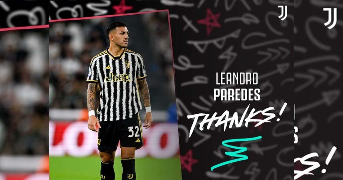 Una salida más: Juventus anunció partida de Leandro Paredes