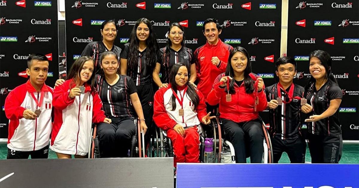 Selección peruana de Parabádminton consigue seis medallas en Canadá