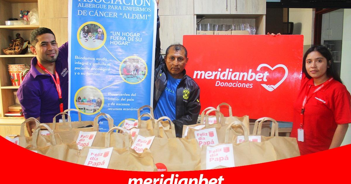 Responsabilidad social: Meridianbet realizó donativo a la Asociación ALDIMI por el Día del Padre