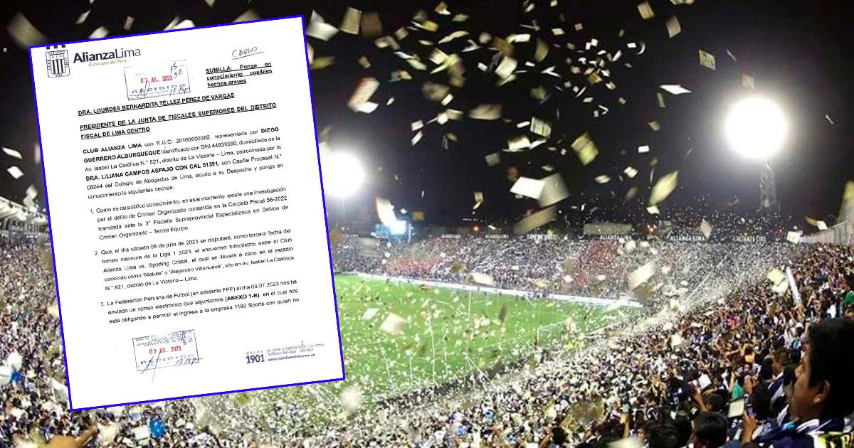 Alianza Lima y su firme postura para la transmisión de su partido de mañana ante Cristal