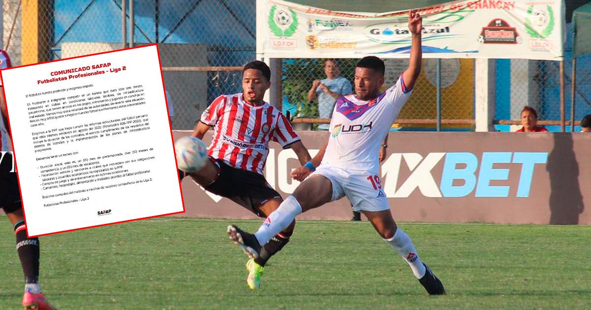 SAFAP: "Estamos cansados del maltrato a muchos de nuestros compañeros de Liga 2"