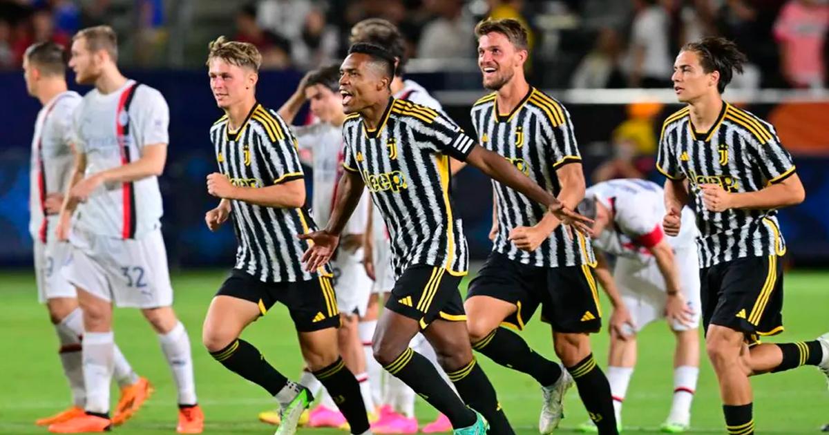 ¡Partidazo! Juventus venció en definición de penales a AC Milan en amistoso