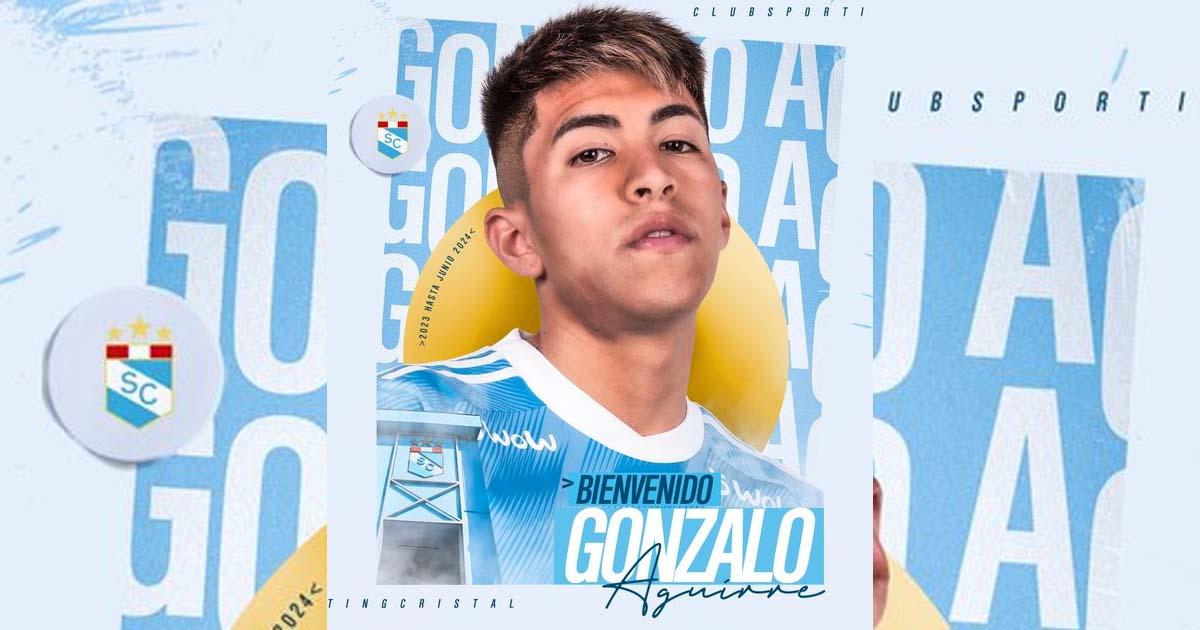 Cristal oficializó llegada de Gonzalo Aguirre
